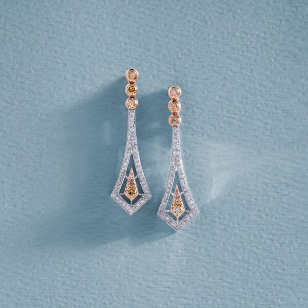 Crystal linear drop earrings
