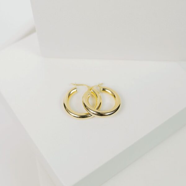 Mini gold-tone hoop earrings